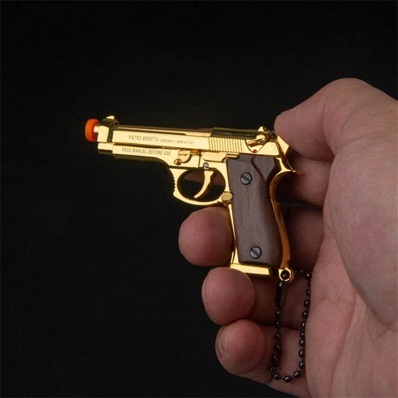 Command™ Wood Handle M92 Gun Keychain