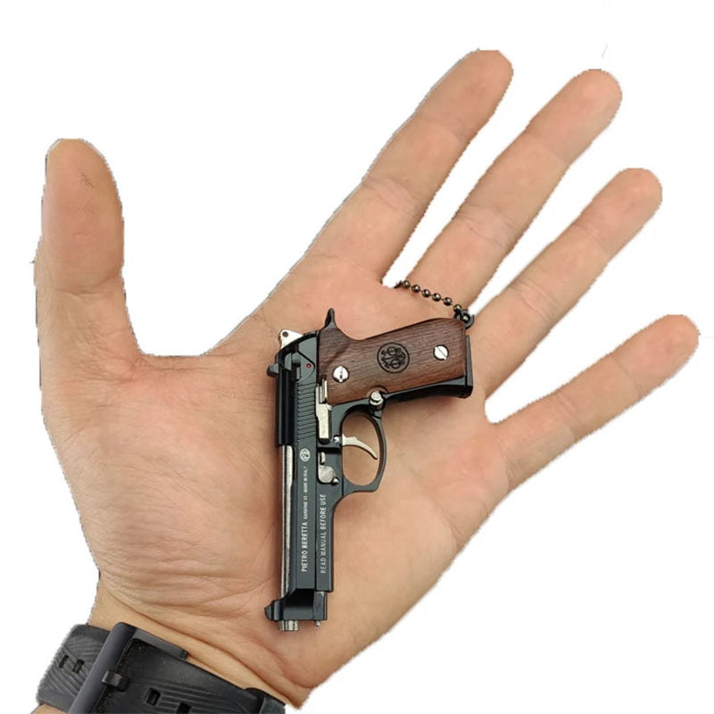 Command™ Wood Handle M92 Gun Keychain