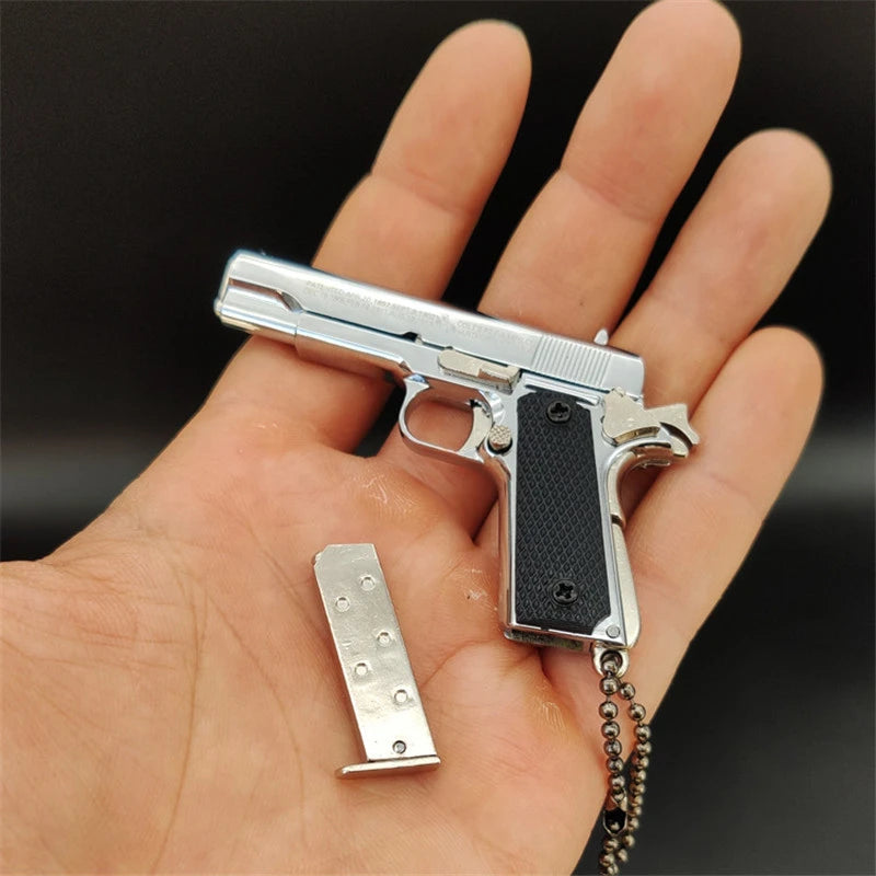 Command™ Wood Handle M92 Gun Keychain