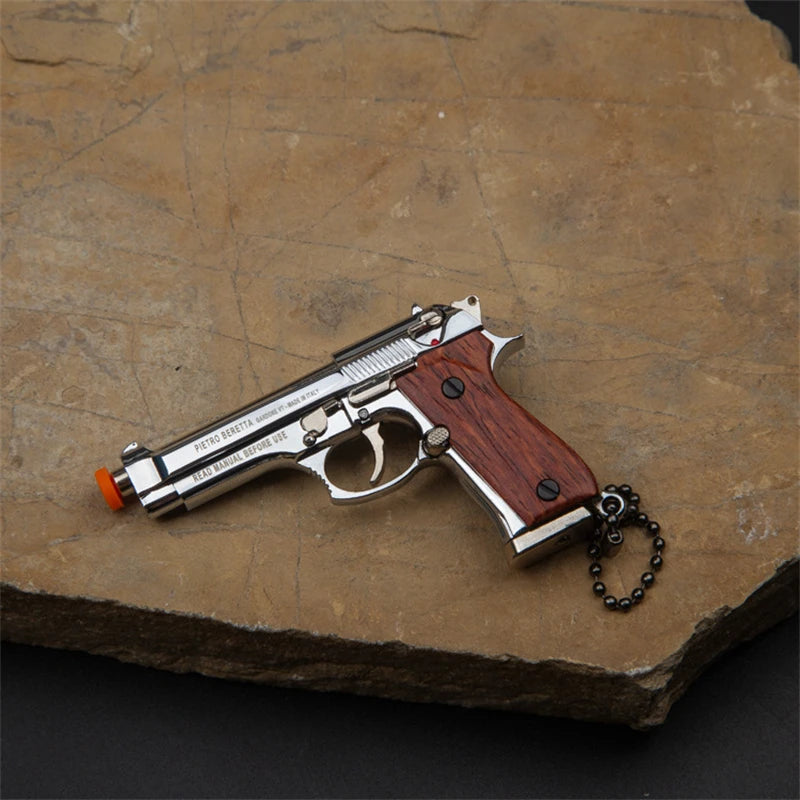 Command™ Wood Handle M92 Gun Keychain